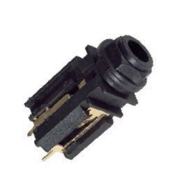 Picture of Stereo Jack Connector 6.3mm PCB Mount+Switch FEMALE