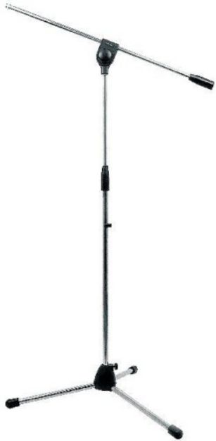 Picture of Proel Floor Mic Stand Tall+Boom CHROME