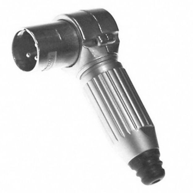 Picture of Switchcraft XLR Connector 3 Pin Cord Plug 90º MALE