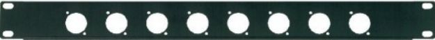 Picture of 19" Rack Panel 1U Punched 8 x XLR