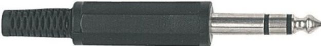 Picture of Stereo Jack Connector 6.3mm Cord Plug MALE