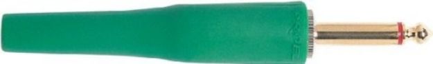 Picture of Mono Jack Connector 6.3mm Cord Plug MALE GREEN