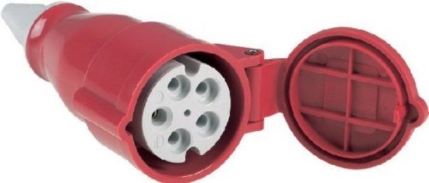 Picture of 16A Mains Connector 3Ø 415V Cord Plug FEMALE