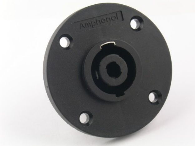 Picture of Amphenol Speakon Connector 4 Pin Cabinet Mount MALE