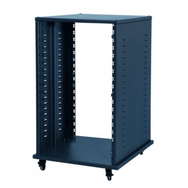 Picture of Proel Steel 19" Rack 24U Side Vents + Castors BLACK