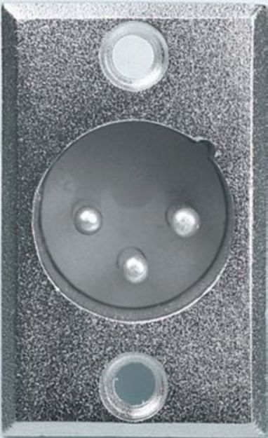 Picture of XLR Connector 3 Pin Panel Mount MALE