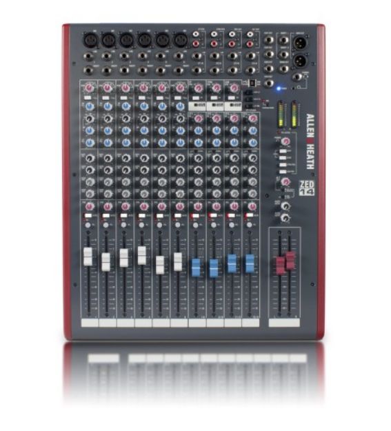 Picture of ZED14 19" Rack Mixer 6 Mono + 4 Stereo 4 Aux USB Interface