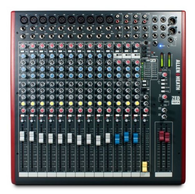Picture of ZED16FX 19" Rack Mixer 10 Mono+3 Stereo 3 Aux USB + FX