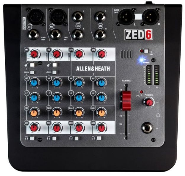 Picture of ZED6 Mixer 2 Mono+2 Stereo