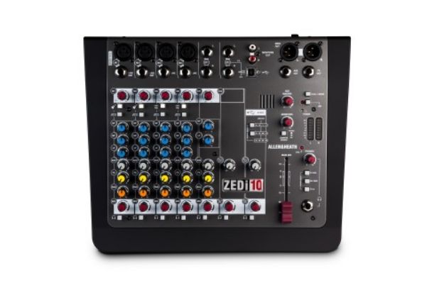 Picture of ZEDi 10 Mixer 4 Mono+2 Stereo 2 Aux 4Track USB Interface
