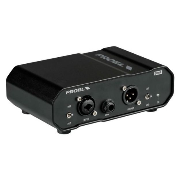 Picture of Proel Active 1 channel DI box 26 dB Attenuation PAD