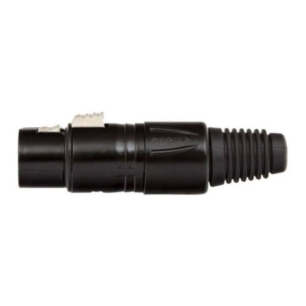 Picture of XLR Connector 5 Pin Cord Plug FEMALE BLACK