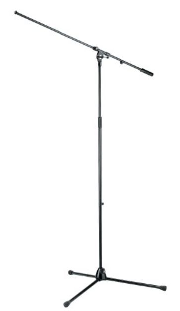 Picture of K&M Floor Mic Stand Tall+Boom BLACK