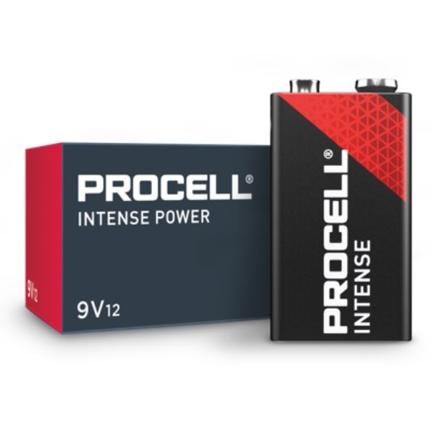 Picture of Procell INTENSE Alkaline Battery 9V Size 72 Pack