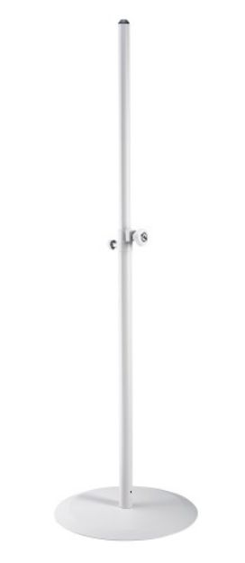 Picture of K&M Speaker Stand Steel 35mmØ Tubing ROUND base WHITE